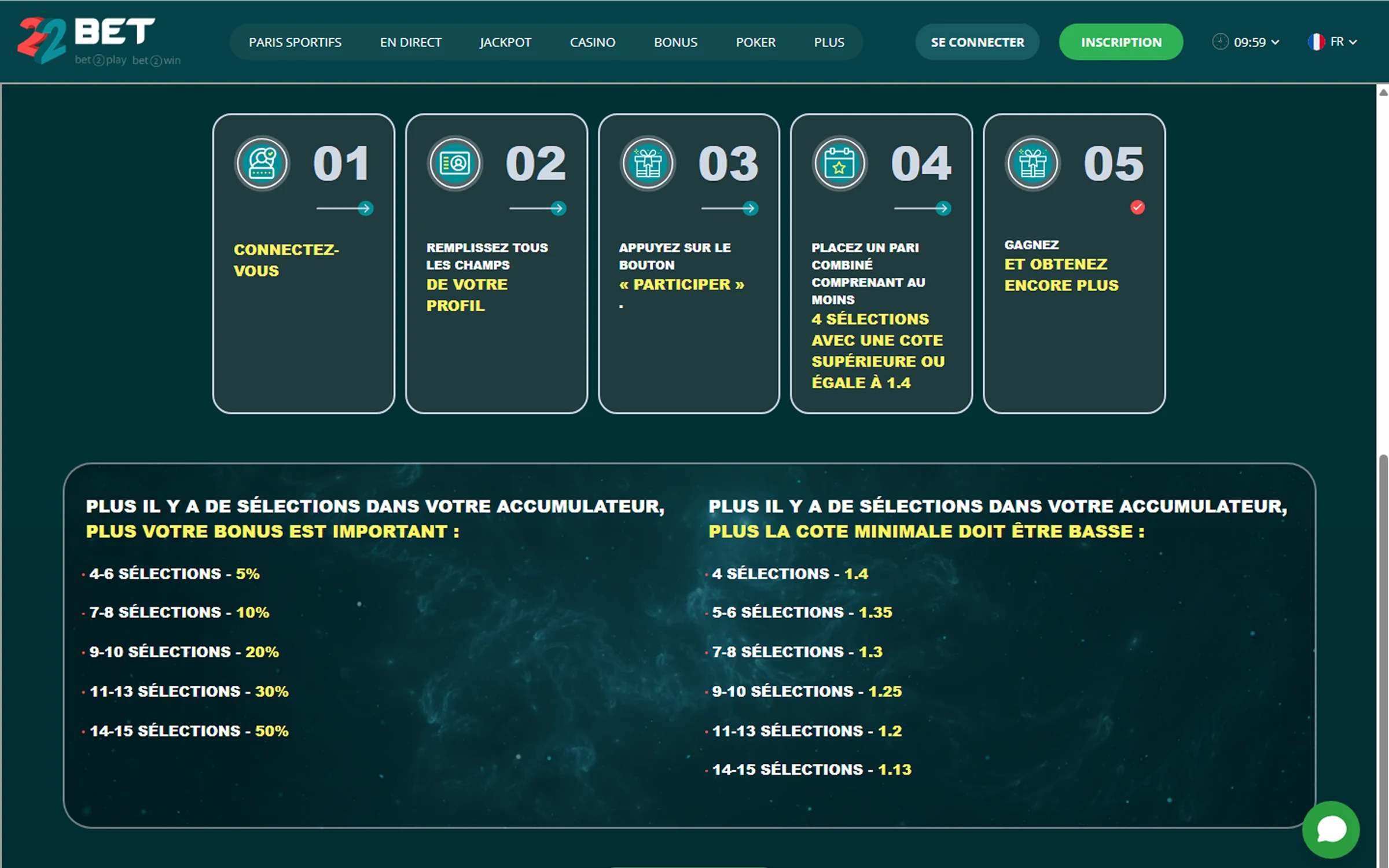 22Bet Tournois en Ligne